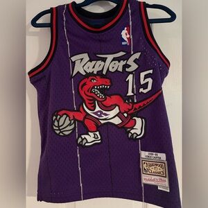 Mitchell & Ness Kids 5/6 CARTER #15 Raptors Jersey in Purple